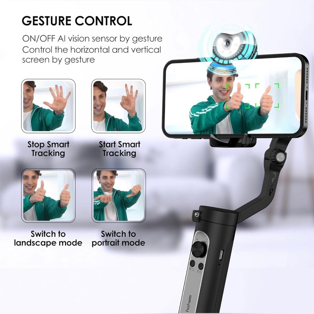 Hohem iSteady V2, 3-Axis Gimbal Stabilizer for Smartphone